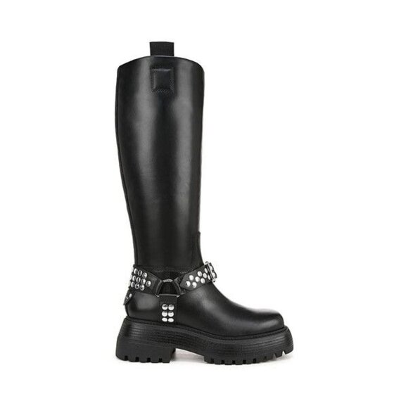 Circus NY By Sam Edelman Womens Hayes Moto Boots Black Leather Size 7.5M NIB - Picture 3 of 6